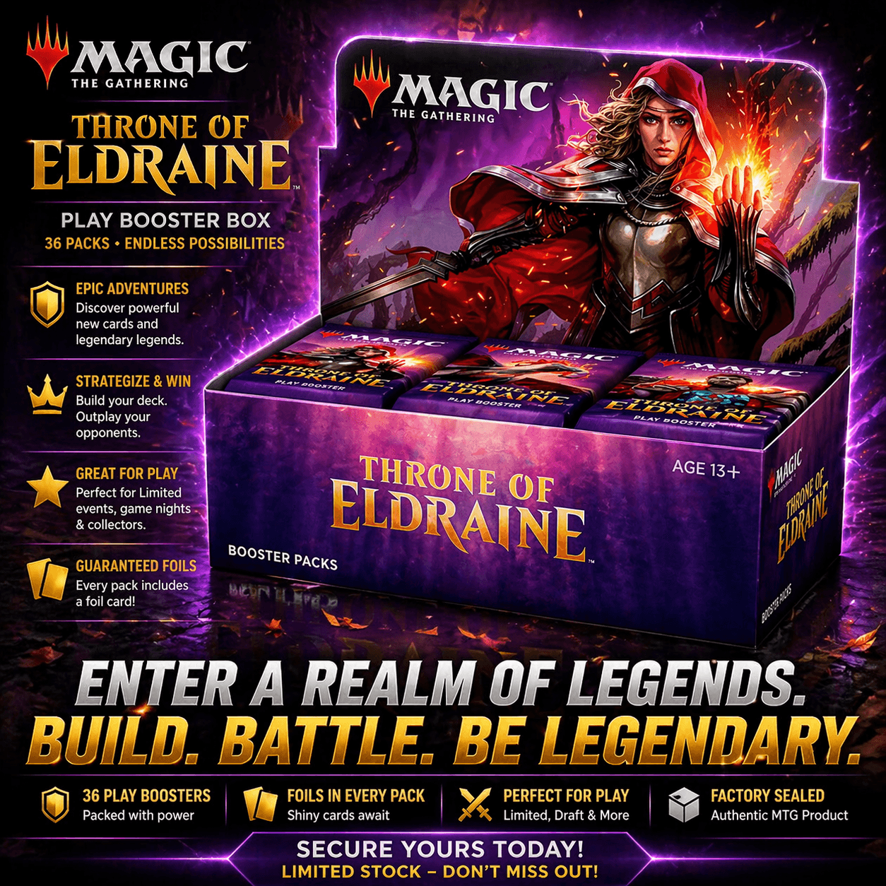 Magic The Gathering Wilds of Eldraine Play Booster Box